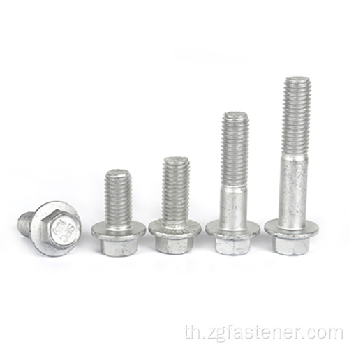 Dacromet hexagon bolts ที่มีหน้าแปลนกับ Metric Fine Pitch Thread